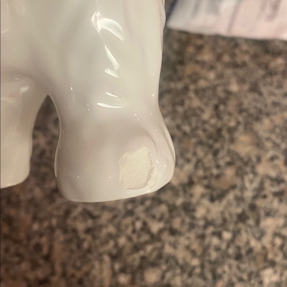 CUTE CERAMIC WHITE CORGI DOG HANUKKAH MENORAH - Picture 7 of 7